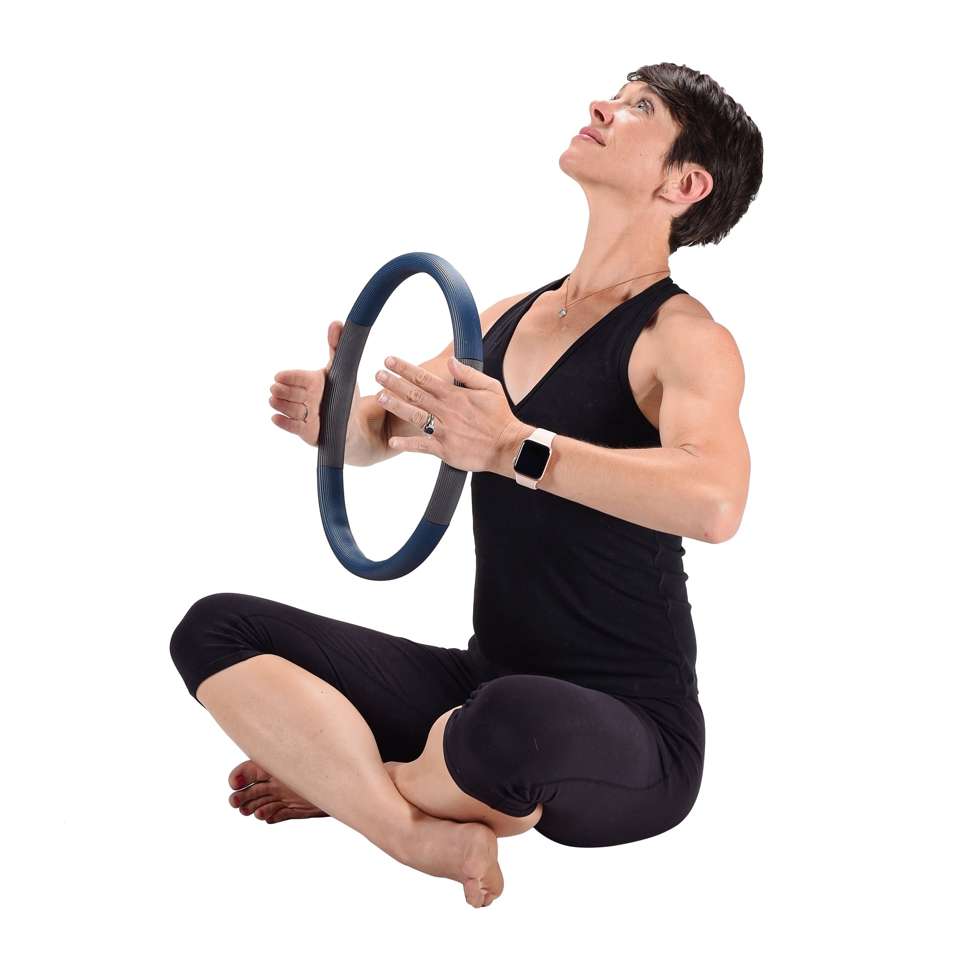 Pilates Magic Circle, 12" Diameter, 0.75 Lbs, Blue